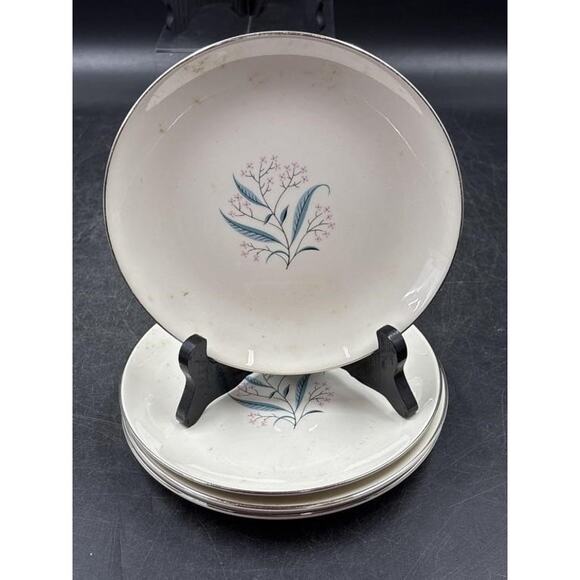 Alliance China Co. Regal Hand Decorated China Set - Platinum Rim -Chip on Saucer - Picture 12 of 16